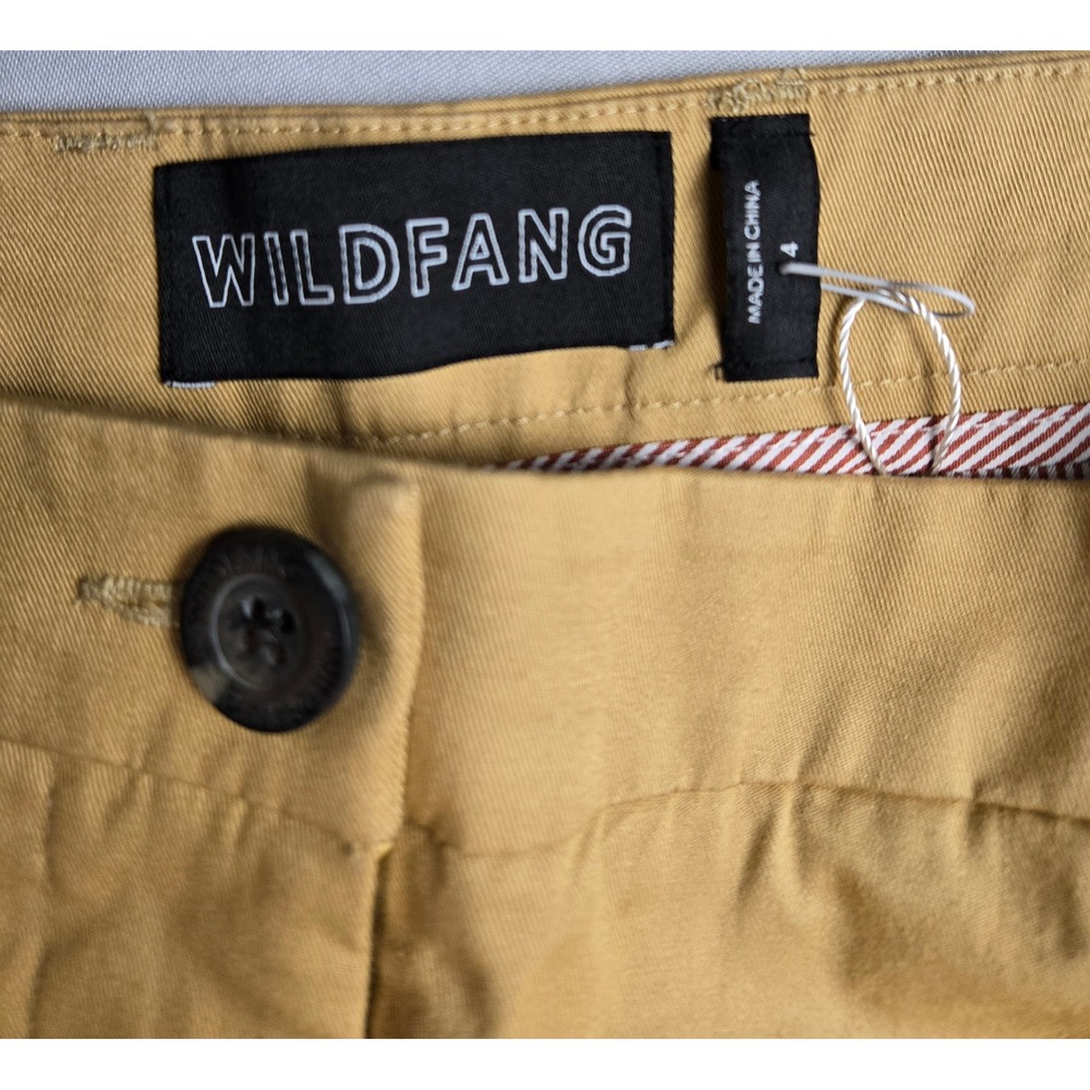 Wildfang The Essential Trouser Camel Tan Chino Pants WP4500-605 Women 4 NEW - Picture 3 of 5